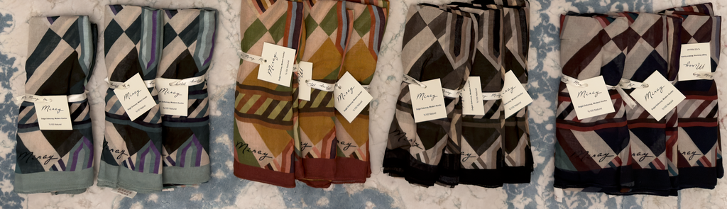 Striped Shawl with Miray
