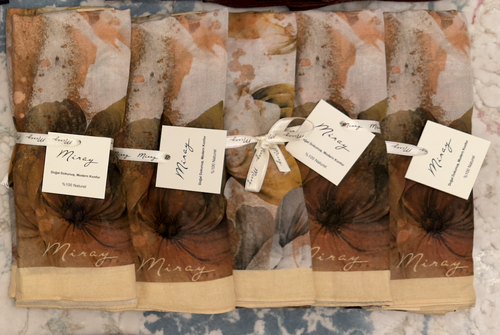 Painted Floral Shawl with Miray